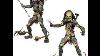 Neca Aliens Vs Predator Requiem Hybrid Predalien + Predator Battle Damaged